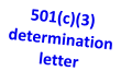 501(c)(3) determination letter